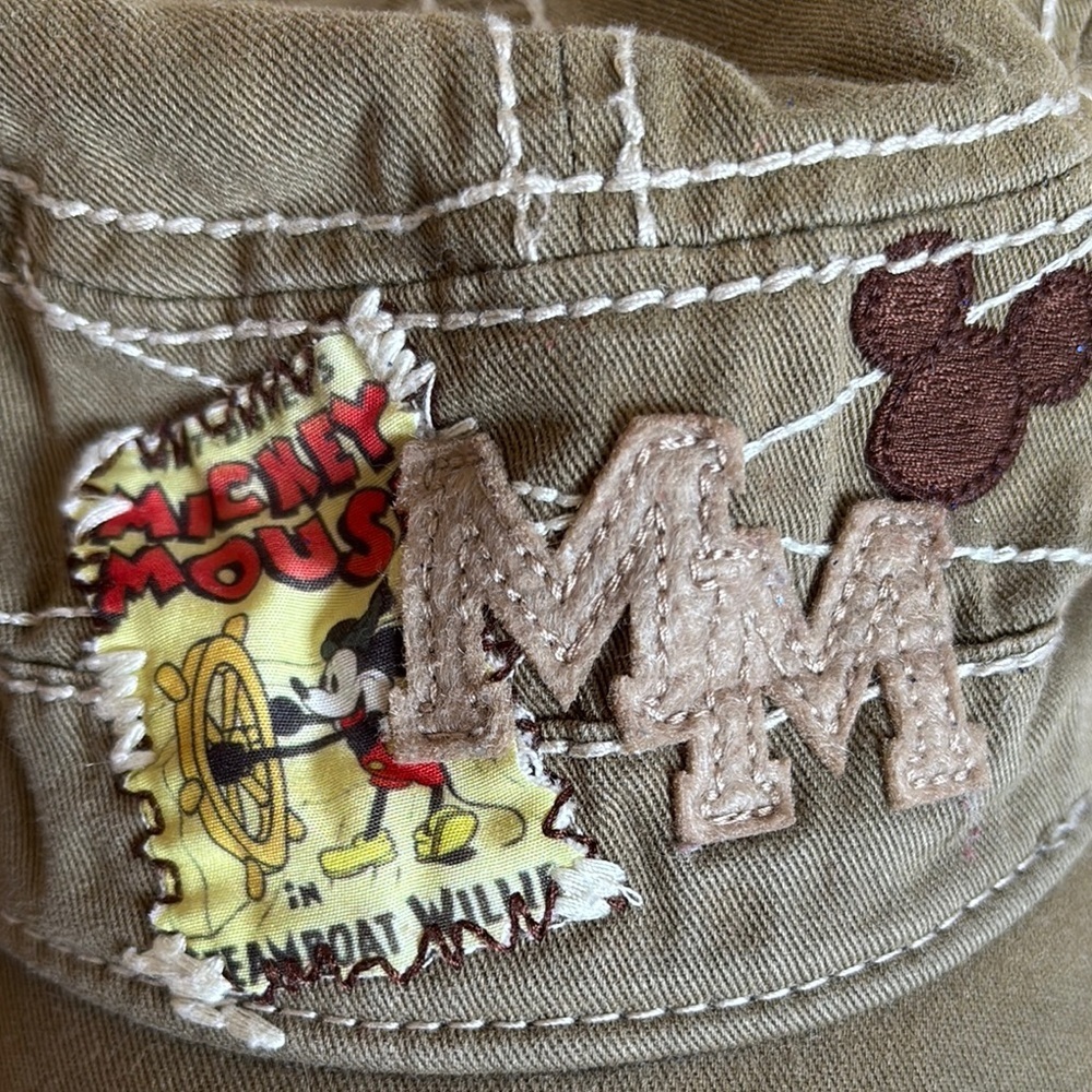 Mickey Mouse Patch Cap In Olive - image 3